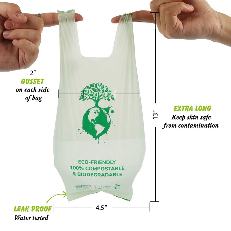 Corn Starch Pet Waste Bags, 2–10 Roll Options