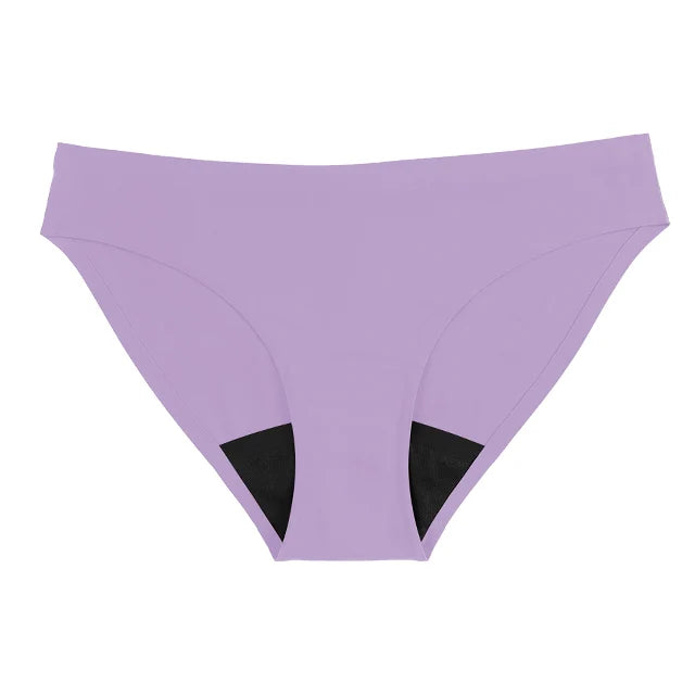 Seamless Low-Rise Period Underwear – 4-Layer, Solid & Leopard Print | S–XXL