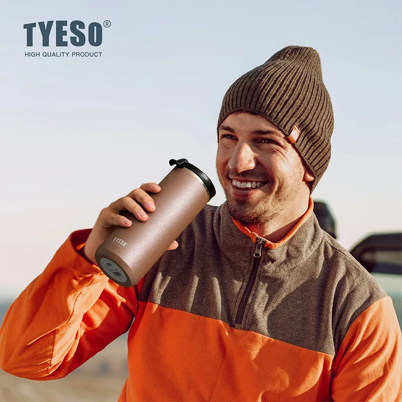 Tyeso French Press Travel Mug | 304 Steel | Cold Brew & Tea Infuser | 600ml or 750ml