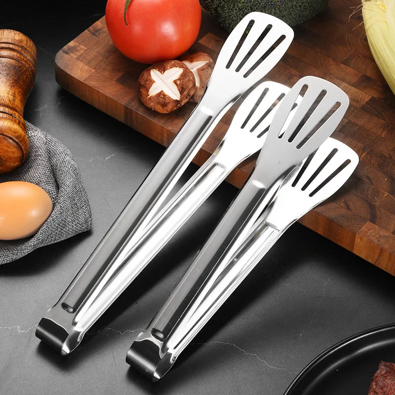 304 Stainless Steel Cooking Tongs | 9, 12 & 14 Inch | BBQ & Kitchen