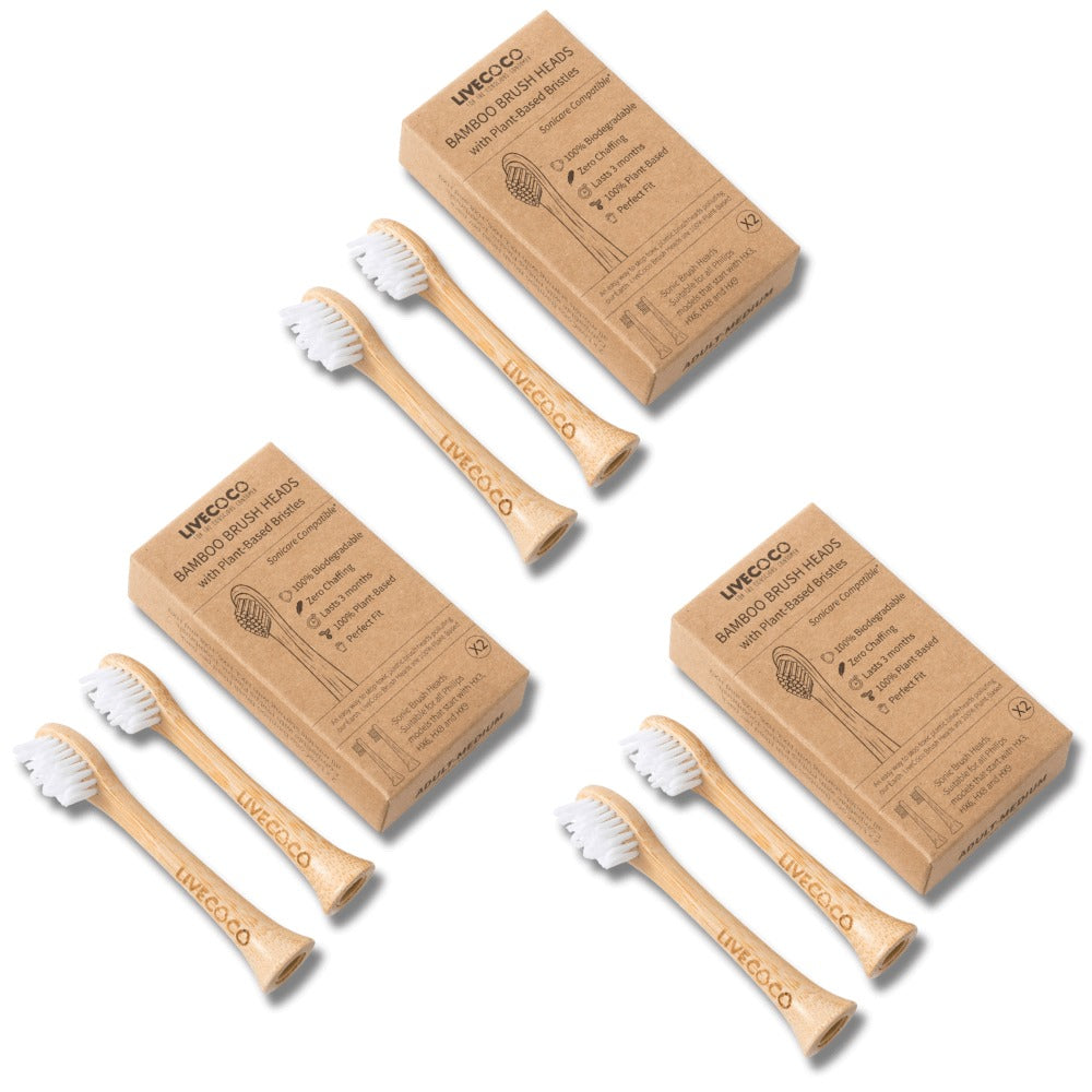 LiveCoco™ Philips Sonicare compatible Electric Brush Heads (Medium)